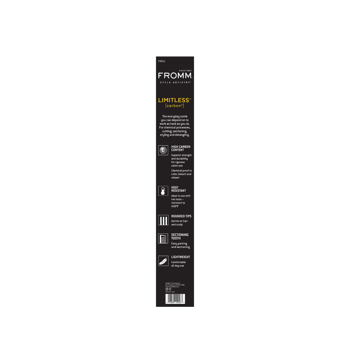 FROMM Limitless Basin Comb 7.5”