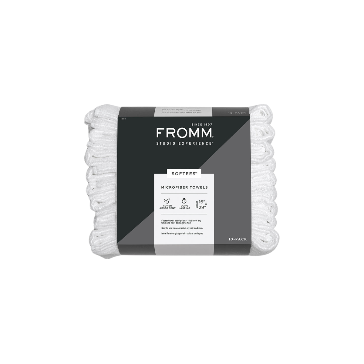 FROMM Softee Microfiber Towels White 10 Pack
