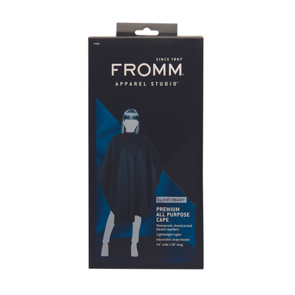 FROMM Premium Client All Purpose Salon Cape - Black