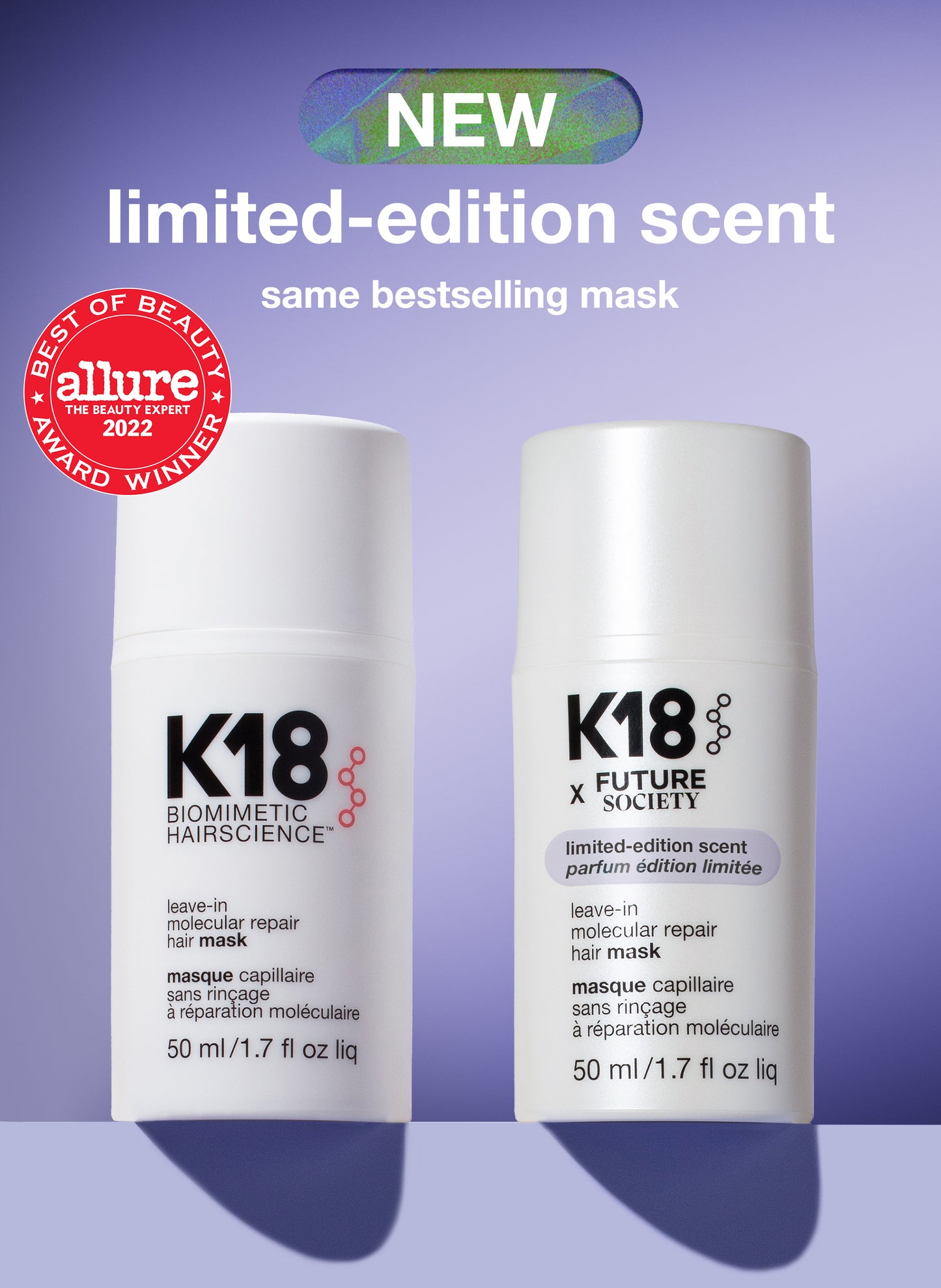 K18 x Future Society Leave-in Molecular Repair Hair Mask 50ml