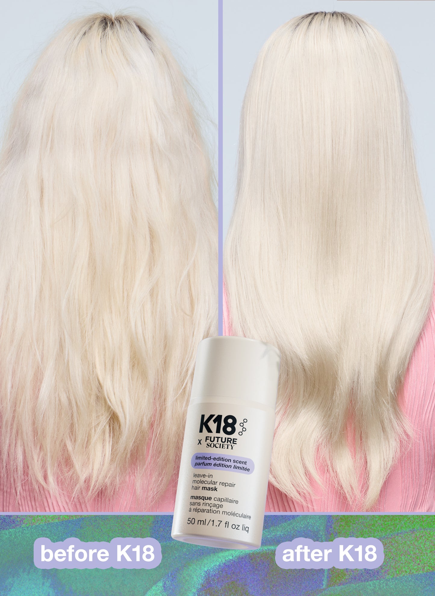 K18 x Future Society Leave-in Molecular Repair Hair Mask 50ml
