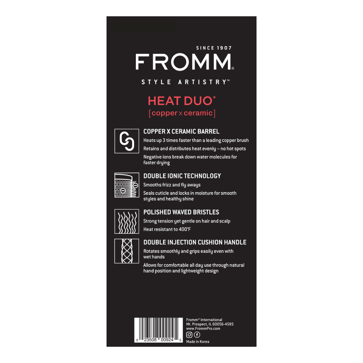 FROMM Heat Duo Copper Round Brush