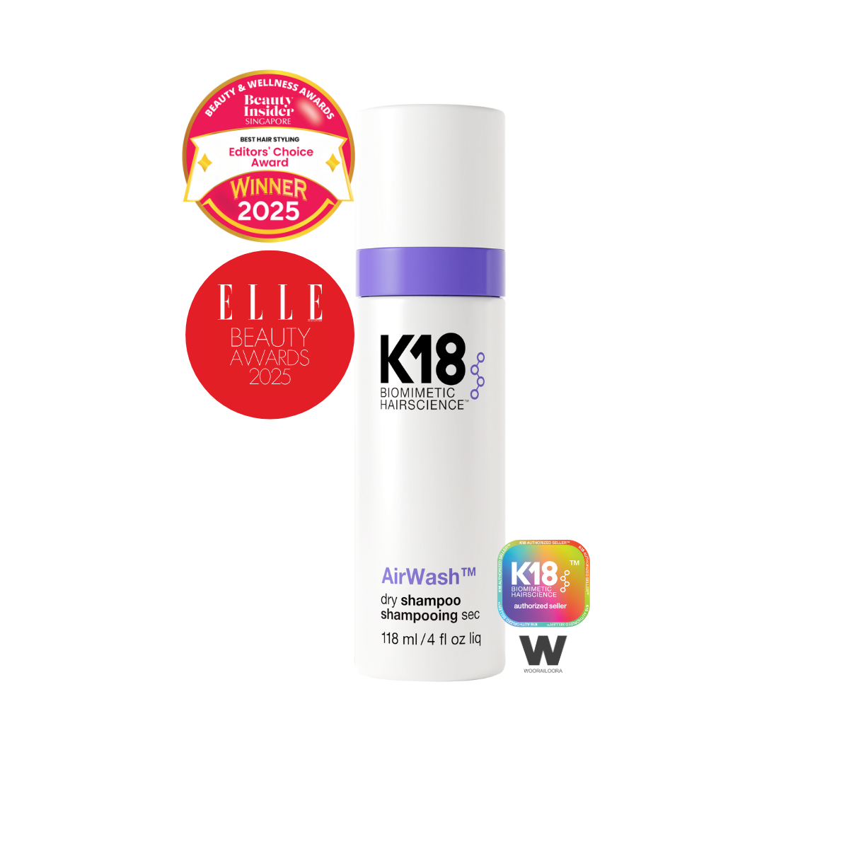 K18 AirWash™ Dry Shampoo
